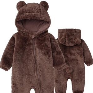Baby Jumpsuit hooded fleece